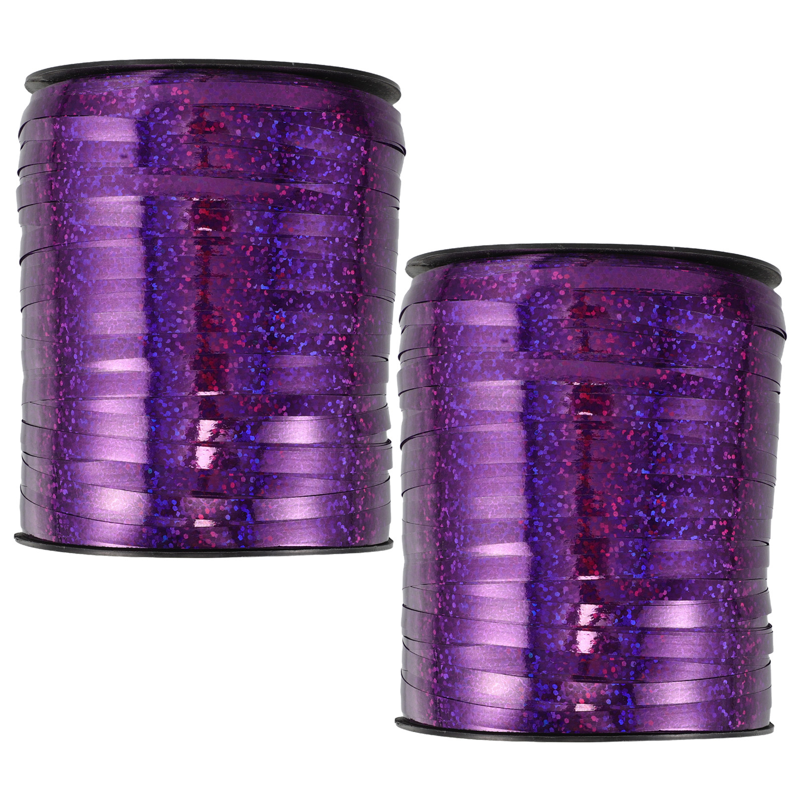Florist Supply Ribbon - 2Pcs Shiny Metallic Red Balloon Ribbon