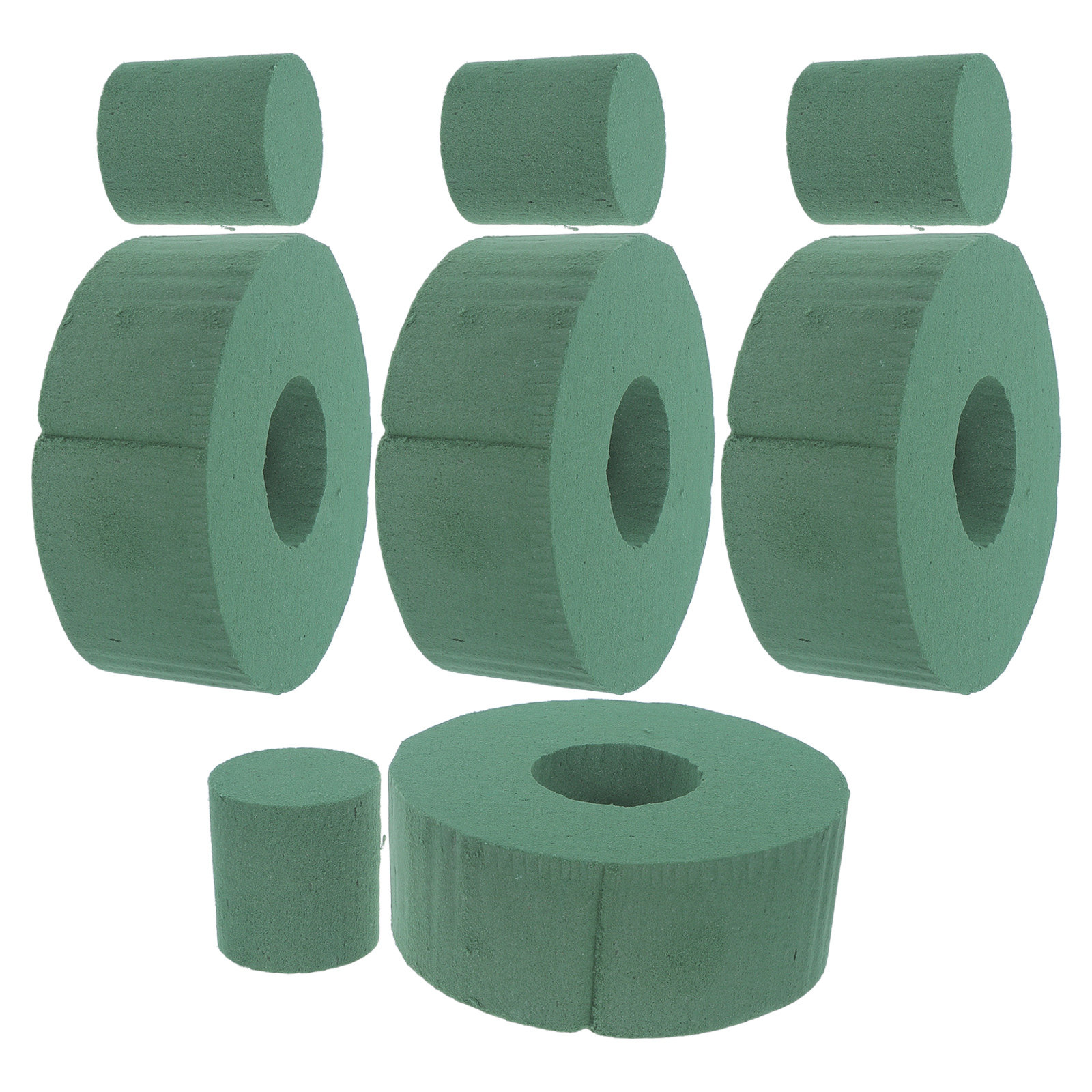 Floral Foam Oasis - 4Pcs Round Floral Foam Blocks 3.7