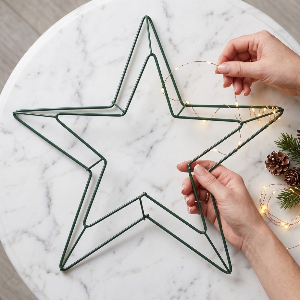 Personalizable Metal Wire Star - Wreath Form Wire 리뷰 및 가격