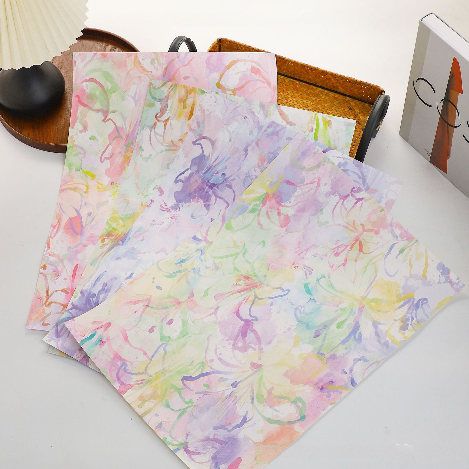 Colorful Romantic Oil Painting - Flower Wrap Kraft 리뷰 및 가격