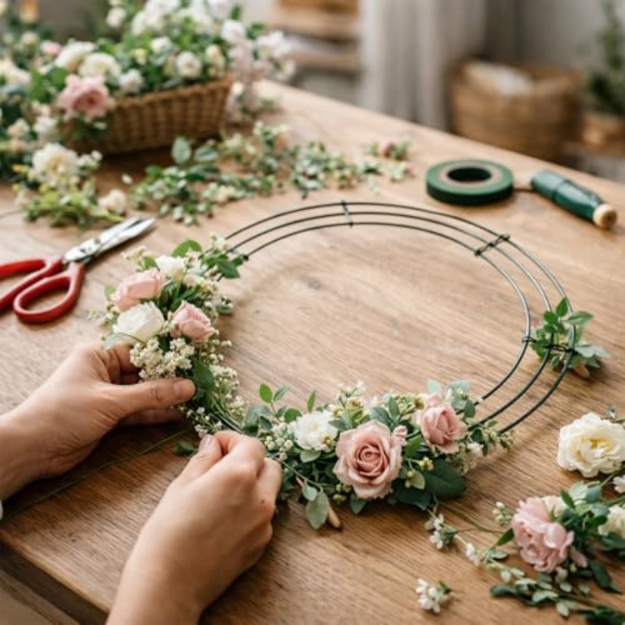 Pack Wire Wreath Frame Metal W - Wreath Form Wire 리뷰 및 가격