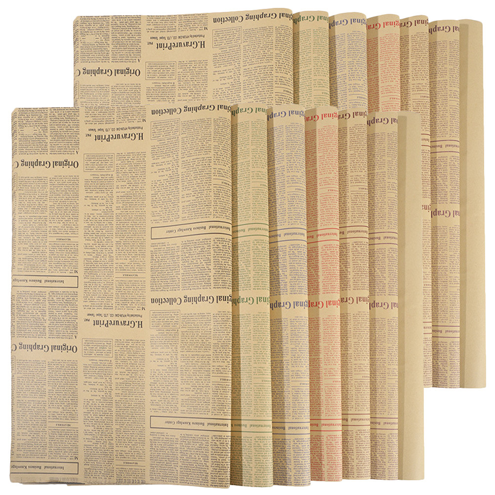 20 Sheets Vintage English News - Flower Wrap Kraft 리뷰 및 가격