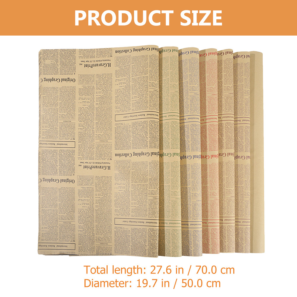 20 Sheets Vintage English News - Flower Wrap Kraft 리뷰 및 가격