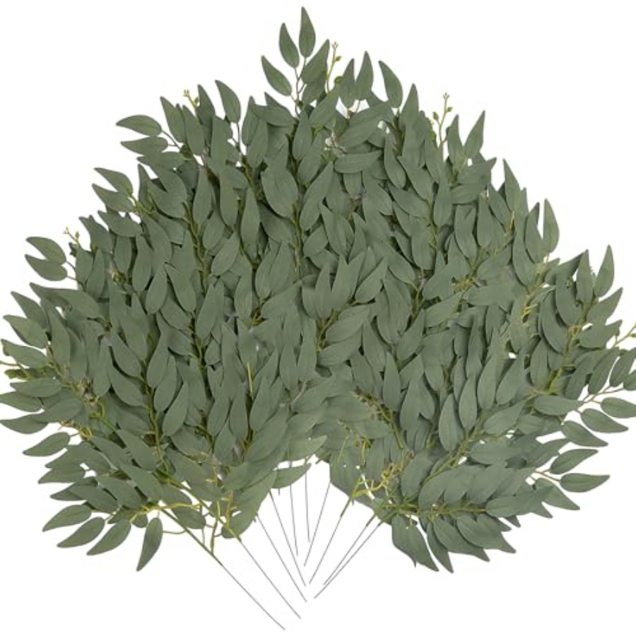 36pcs Artificial Italian Ruscu - Ruscus Stem Faux 리뷰 및 가격