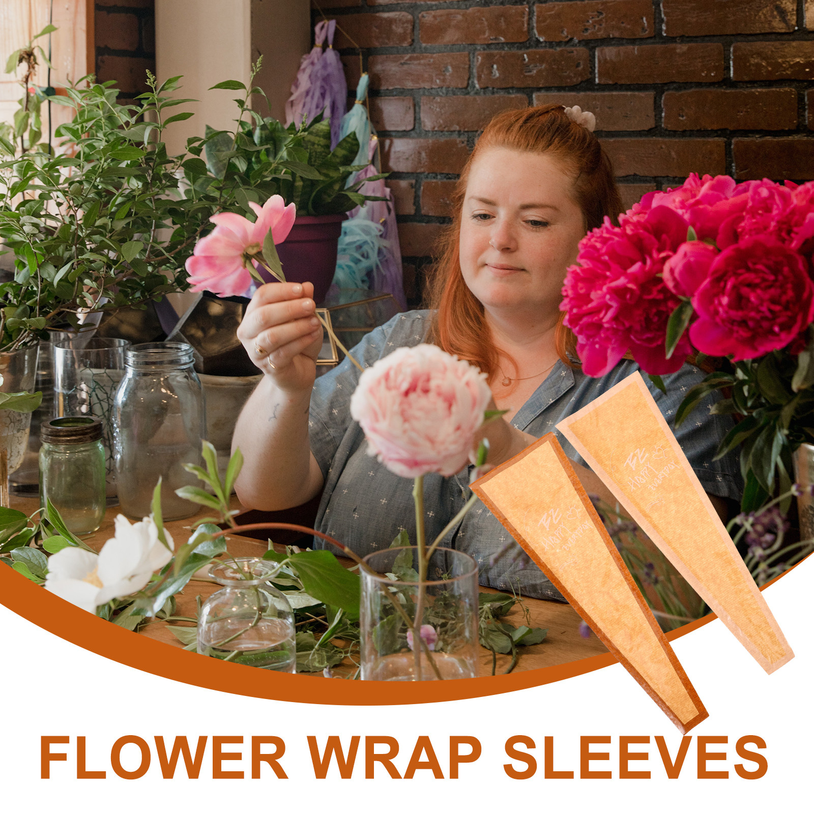 60Pcs Sturdy Kraft Paper Flowe - Flower Wrap Kraft 리뷰 및 가격