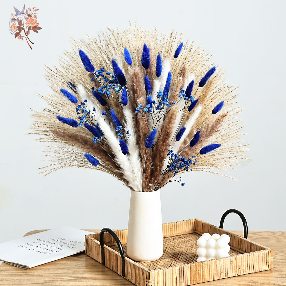 70 Stem Blue Fluffly Rabbit Ta - Florist Supp 리뷰 및 가격