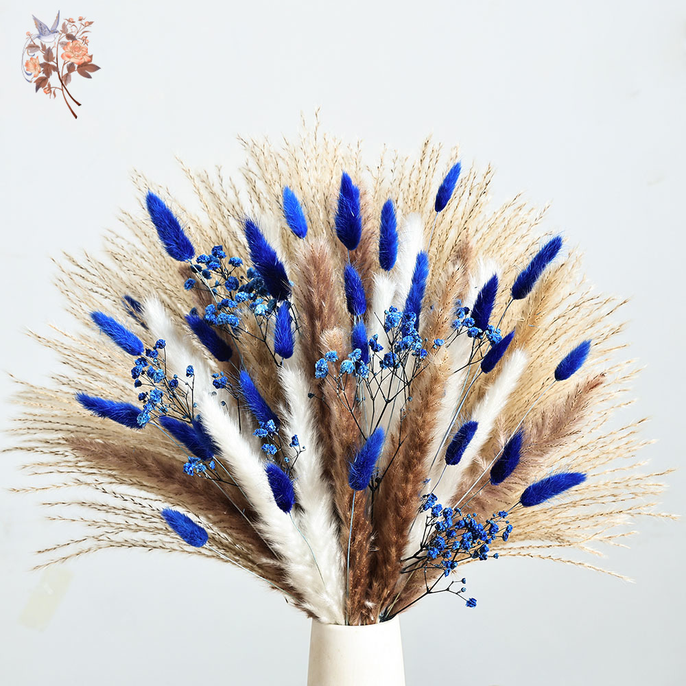 70 Stem Blue Fluffly Rabbit Ta - Florist Supp 리뷰 및 가격
