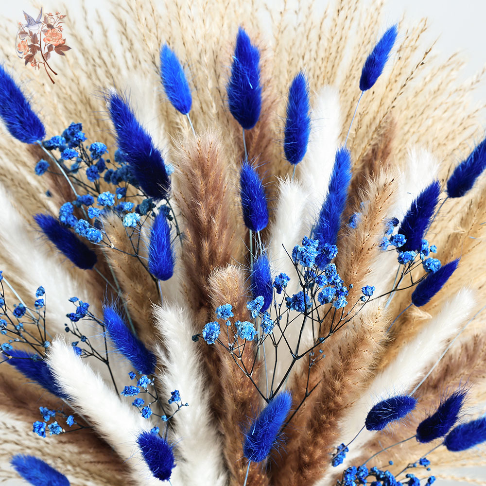 70 Stem Blue Fluffly Rabbit Ta - Florist Supp 리뷰 및 가격