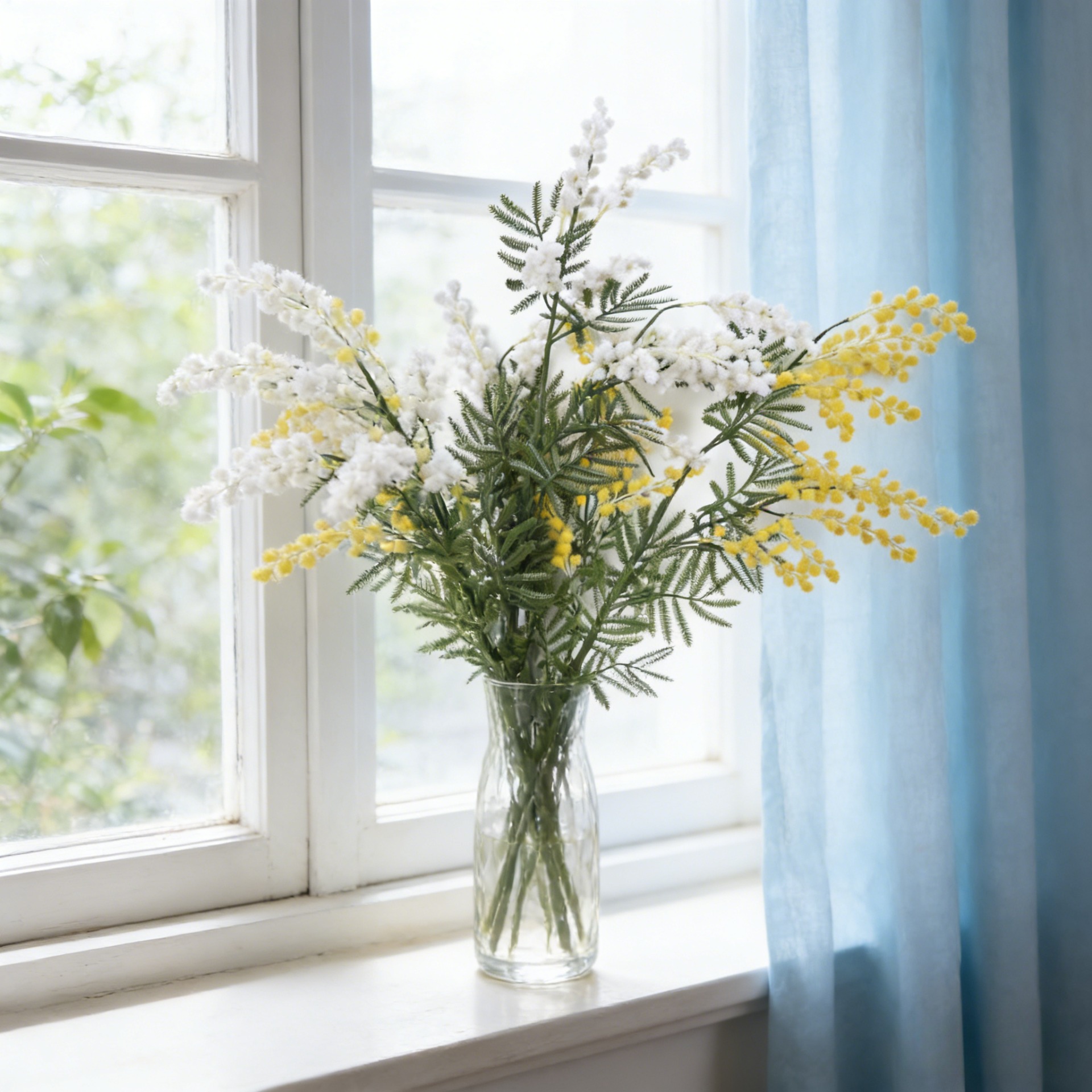 33.5 Inch Artificial Mimosa Br - Florist Supp 리뷰 및 가격