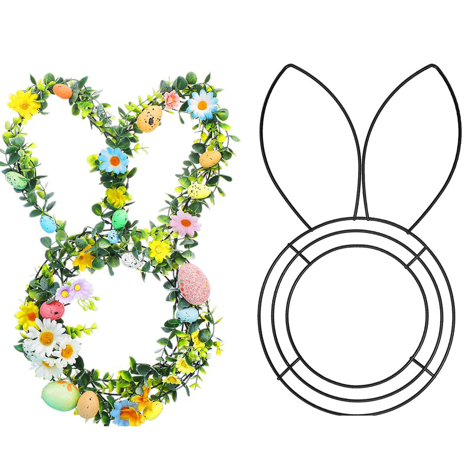 Easter Bunny Shaped Wire Wreat - Wreath Form Wire 리뷰 및 가격