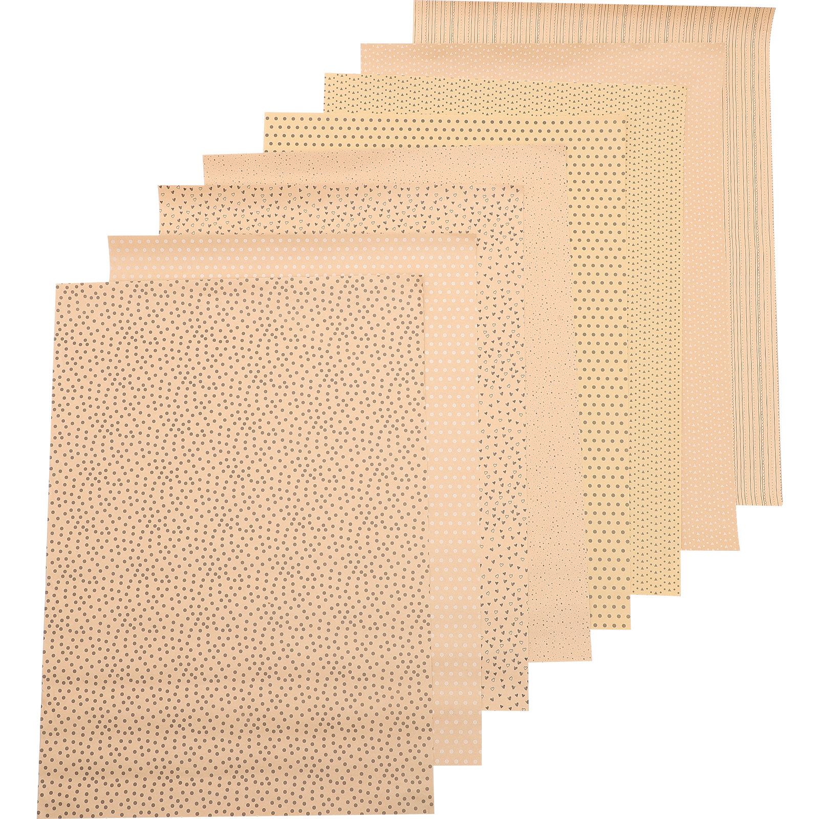 8Pcs Brown Kraft Gift Wrap Pap - Flower Wrap Kraft 리뷰 및 가격