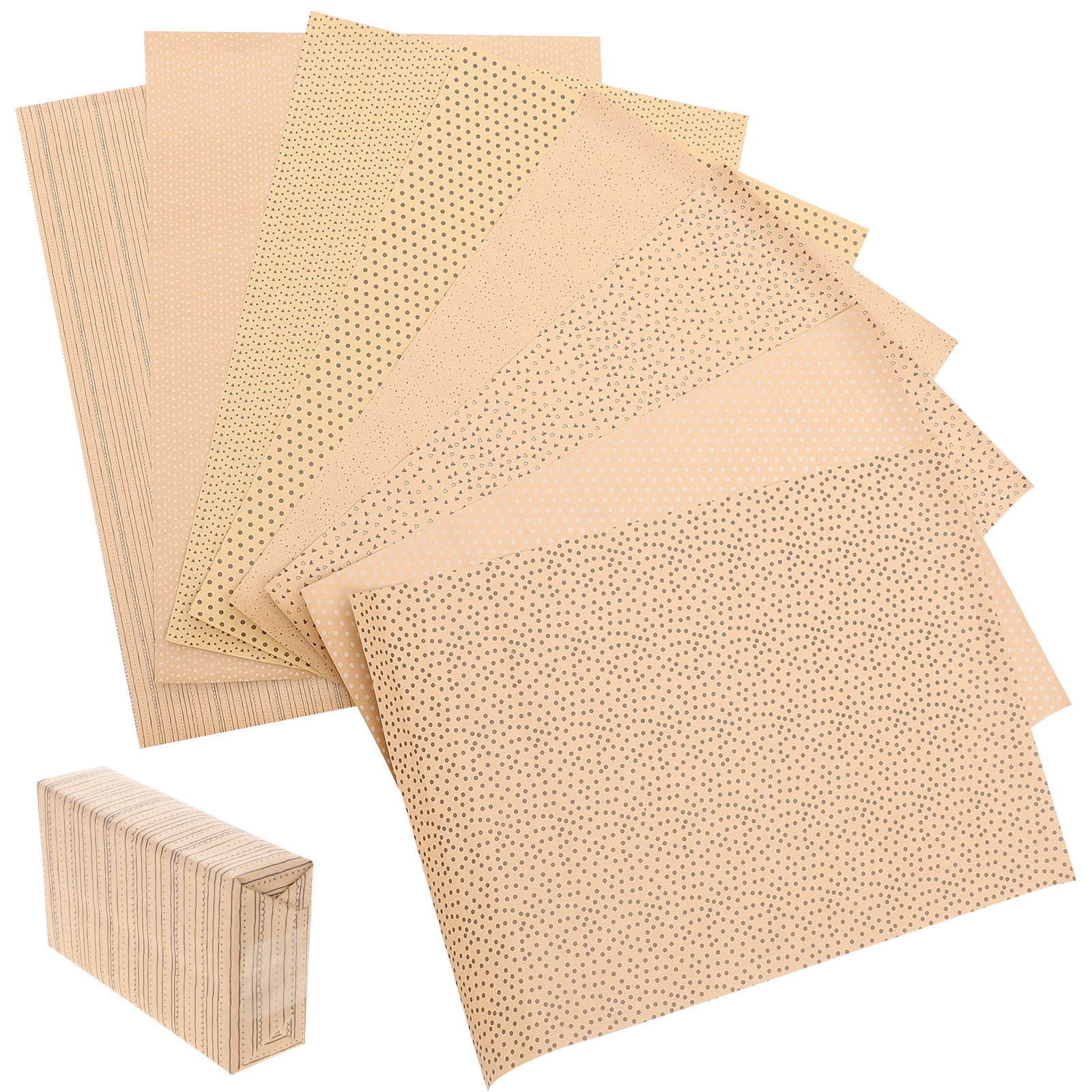 8Pcs Brown Kraft Gift Wrap Pap - Flower Wrap Kraft 리뷰 및 가격