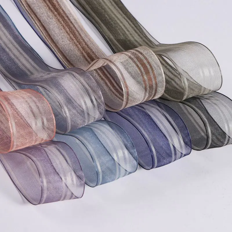 Striped Organza Ribbon Transpa - Florist Supply Ribbon 리뷰 및 가격