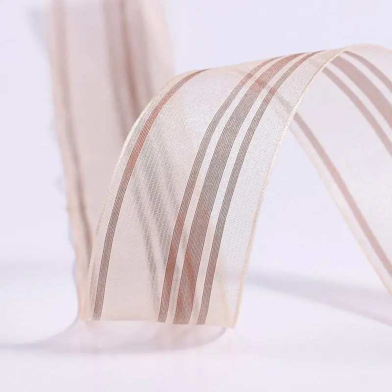Striped Organza Ribbon Transpa - Florist Supply Ribbon 리뷰 및 가격