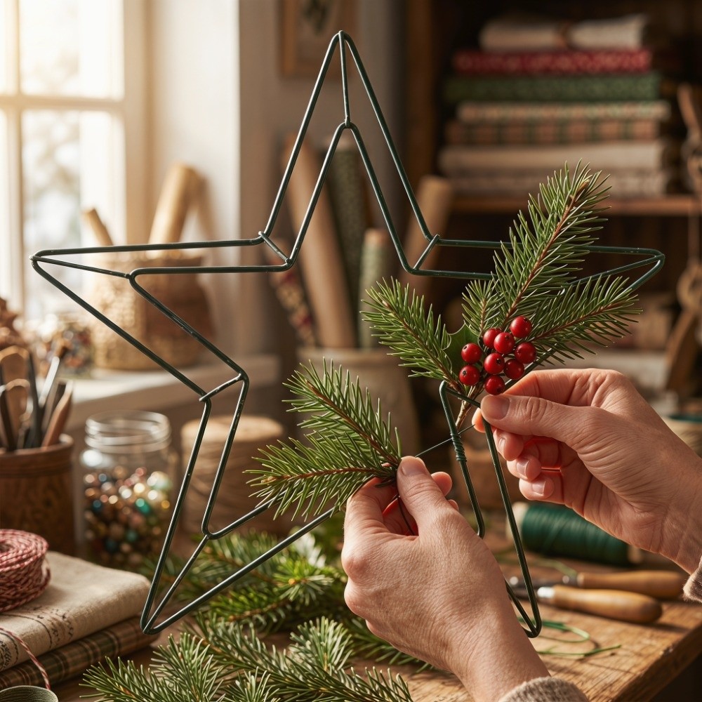 Festive Hanging Metal Wire Sta - Wreath Form Wire 리뷰 및 가격