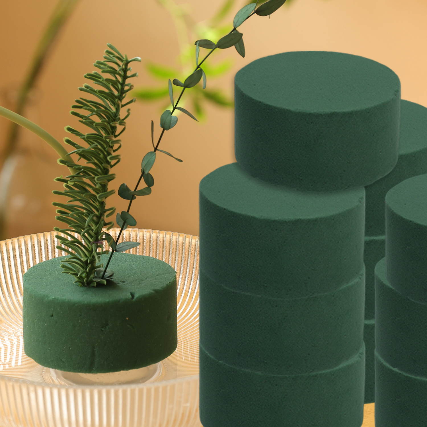 Green Floral Foam Blocks Round - Floral Foam Oasis 리뷰 및 가격