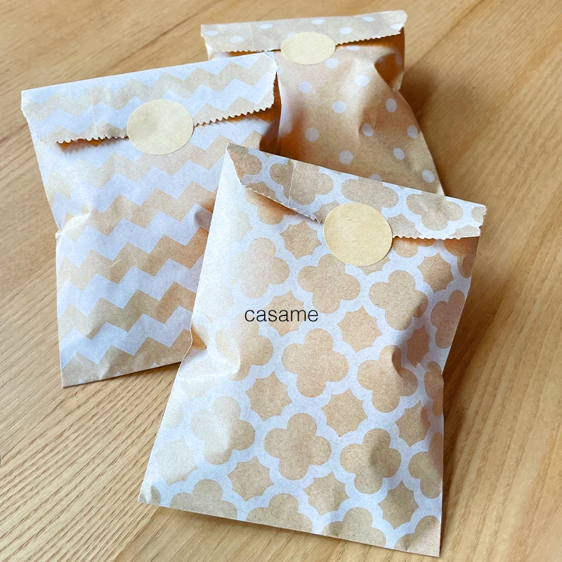 25pcs Kraft Paper Bags Candy B - Flower Wrap Kraft 리뷰 및 가격