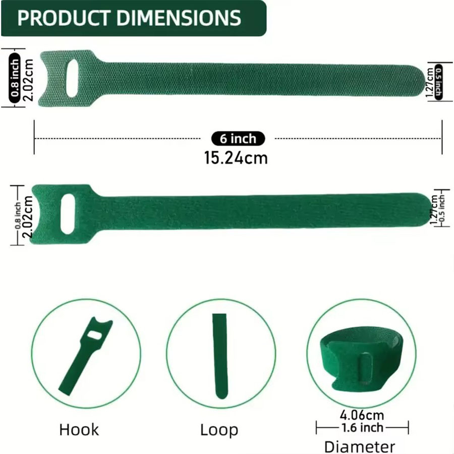 Reusable Green Plant Ties Nylo - Florist Supp 리뷰 및 가격