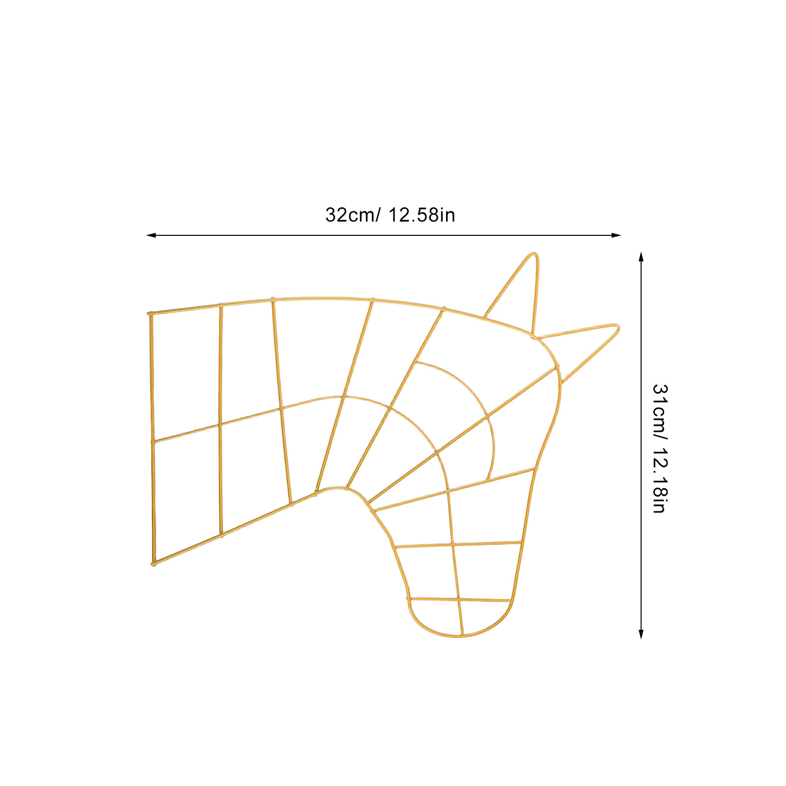 2Pcs Horse Head Wire Wreath Fo - Wreath Form Wire 리뷰 및 가격