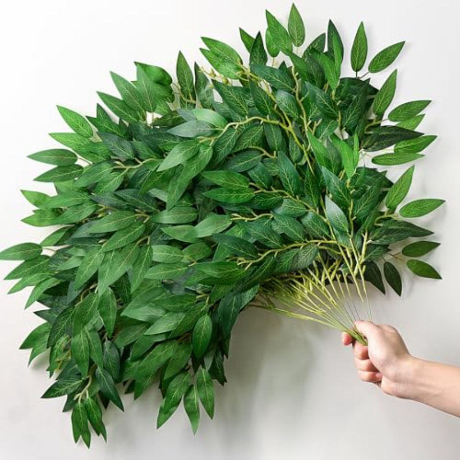 32Pcs Italian Ruscus Greenery  - Ruscus Stem Faux 리뷰 및 가격