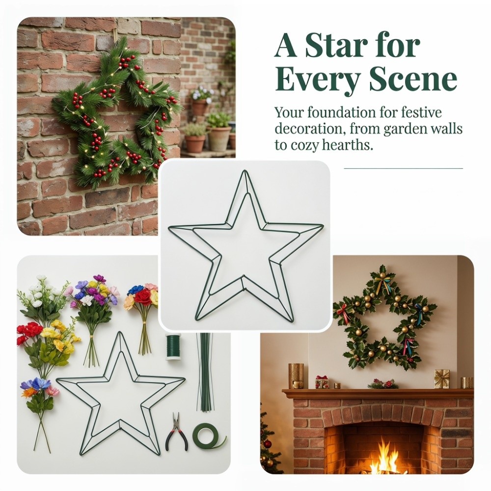 Festive Hanging Metal Wire Sta - Wreath Form Wire 리뷰 및 가격
