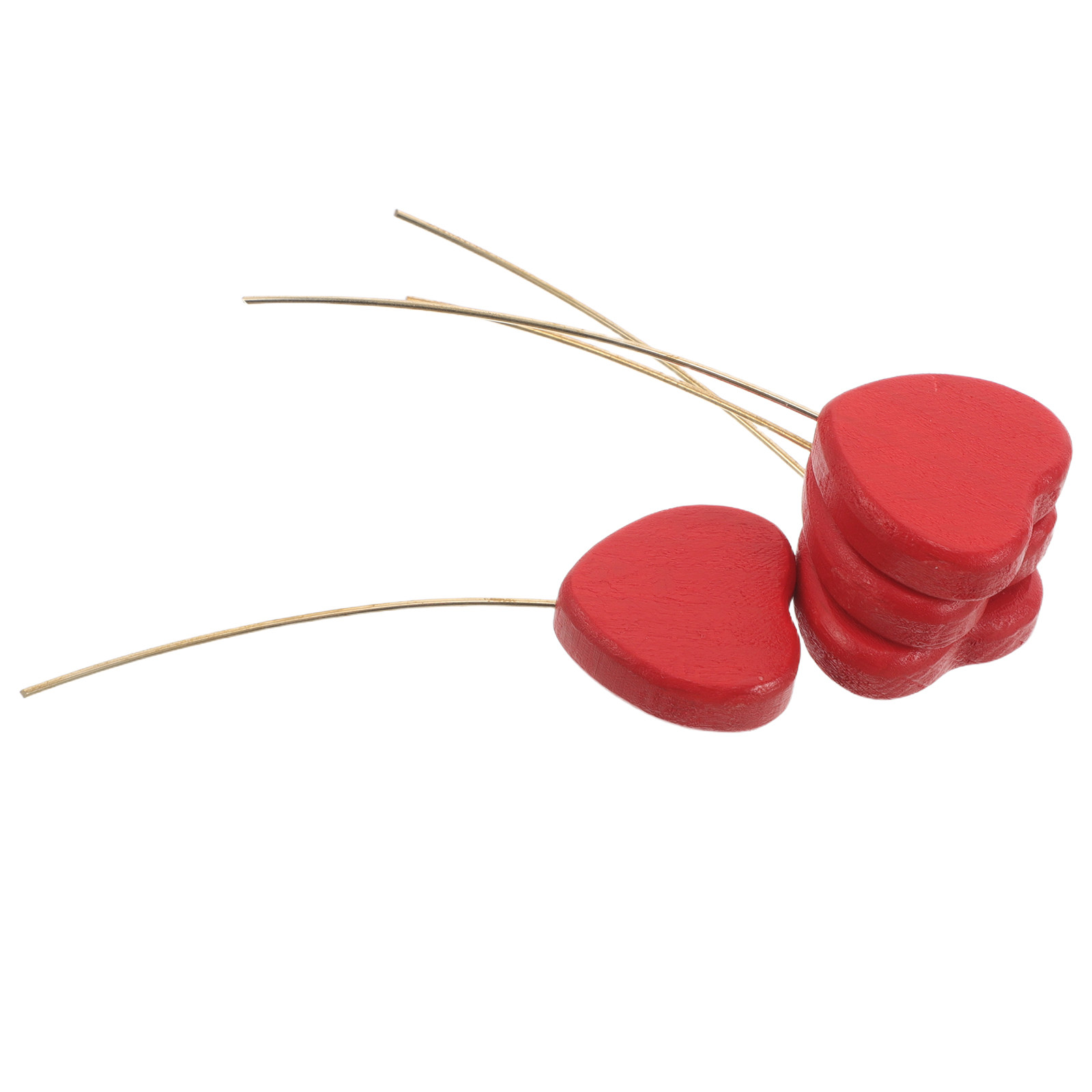 6Pcs Heart Wooden Picks Vase F - Floral Picks Wood 리뷰 및 가격